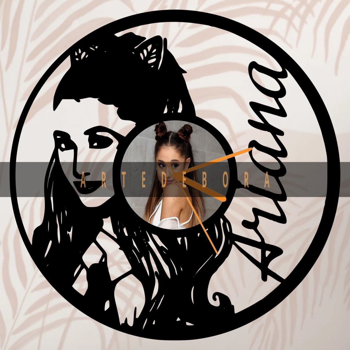 Reloj en Disco de Vinilo - Ariana Grande