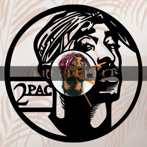 Reloj en Disco de Vinilo - Tupac Shakur