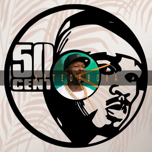 Reloj en Disco de Vinilo - 50 Cent
