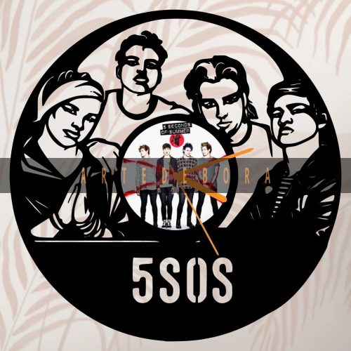 Reloj en Disco de Vinilo - 5 SOS
