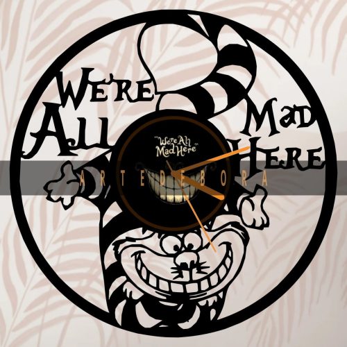 Reloj en Disco de Vinilo – Alice Wonderland