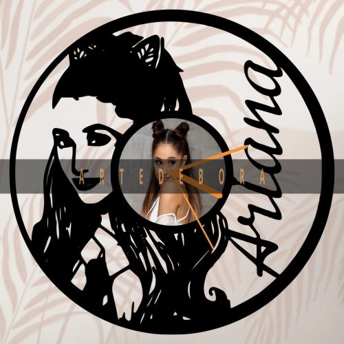 Reloj en Disco de Vinilo - Ariana Grande