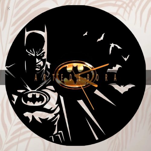 Reloj en Disco de Vinilo – Batman