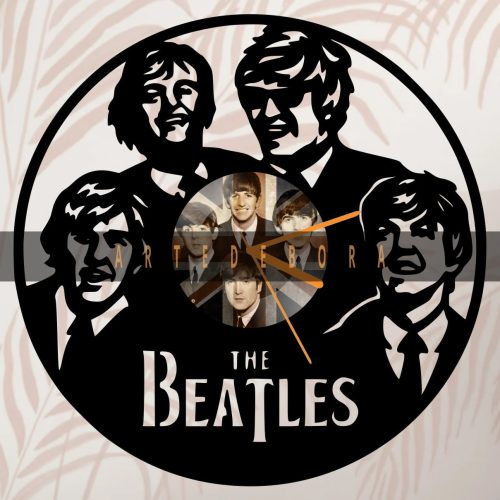 Reloj en Disco de Vinilo – The Beatles