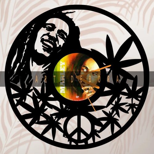 Reloj en Disco de Vinilo – Bob Marley
