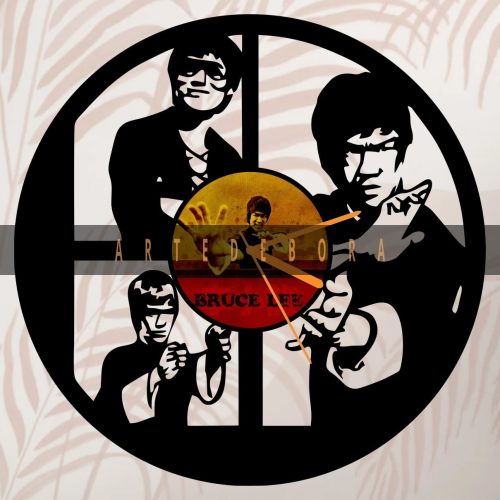 Reloj en Disco de Vinilo – Bruce Lee