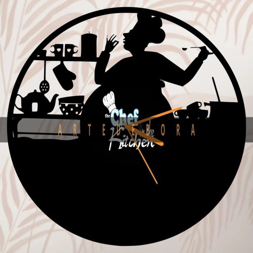 Reloj en Disco de Vinilo – Cocinero