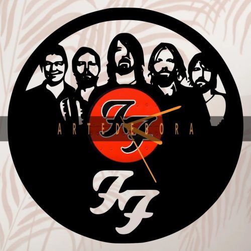 Reloj en Disco de Vinilo – Foo Fighters