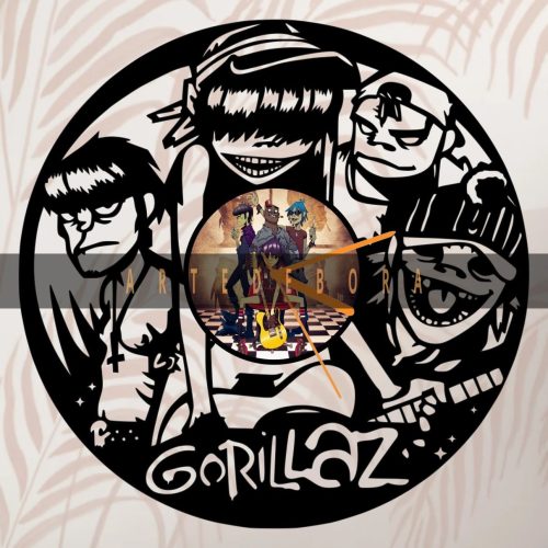 Reloj en Disco de Vinilo – Gorillaz
