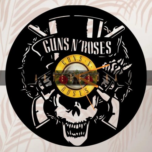 Reloj en Disco de Vinilo – Guns N' Roses