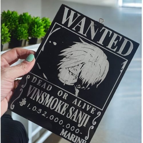 CUADRO ONE PIECE WANTED SANJI