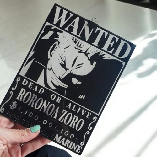 CUADRO ONE PIECE WANTED ZORO
