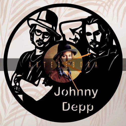 Reloj en Disco de Vinilo – Johnny Depp