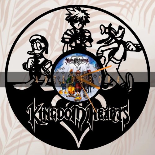 Reloj en Disco de Vinilo – Kingdom Hearts