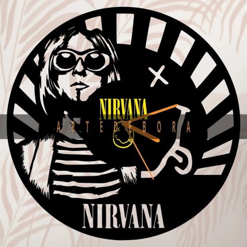 Reloj en Disco de Vinilo – Nirvana 2