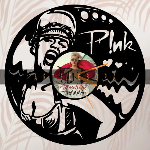 Reloj en Disco de Vinilo - Pink 2