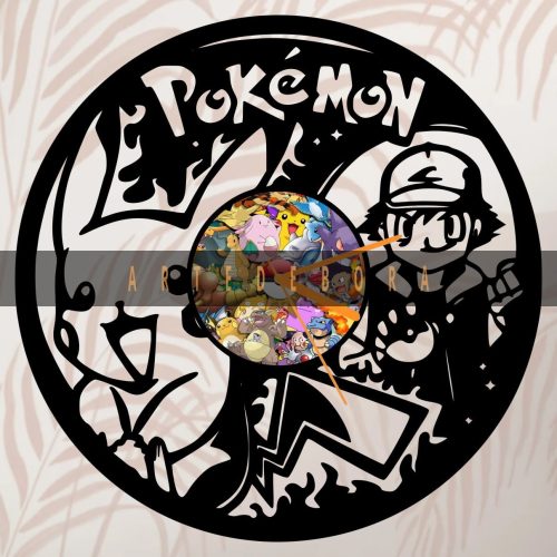 Reloj en Disco de Vinilo – Pokémon