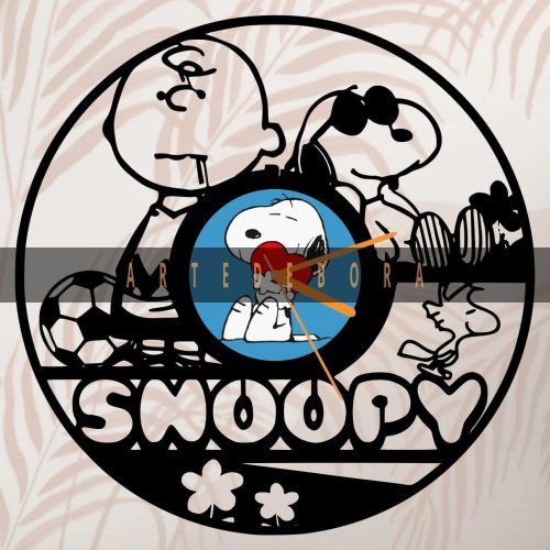 Reloj en Disco de Vinilo – Snoopy 2