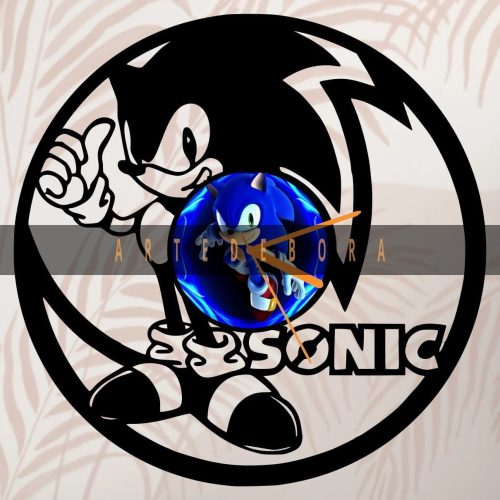Reloj en Disco de Vinilo – Sonic