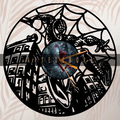 Reloj en Disco de Vinilo – Spiderman