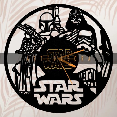 Reloj en Disco de Vinilo – Star Wars 2