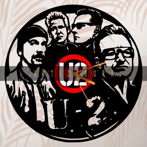 Reloj en Disco de Vinilo – U2 2